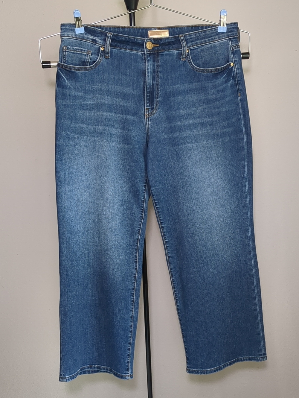Kut From The Kloth Charlotte High Rise Wide Leg Medium Wash Jean Sz 14 - Picture 2 of 11